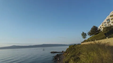 Beautiful seaside view Stock Footage 310461626