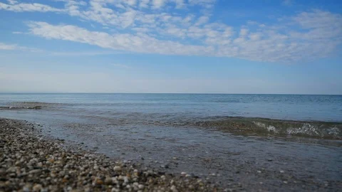 Beautiful seawaves Stock Footage 113178075