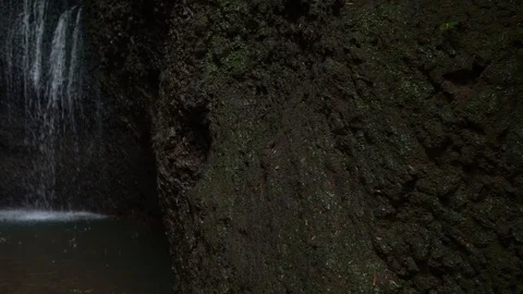 Beautiful secret Tukad Cepung Waterfall Stock Footage 125852753
