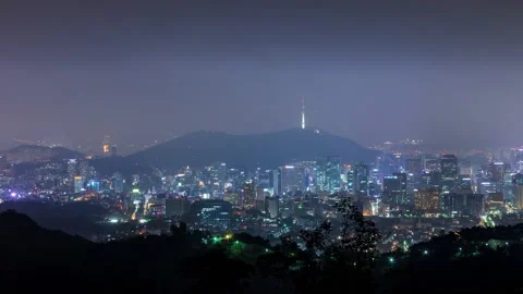 Beautiful Seoul Stock Footage 96206407