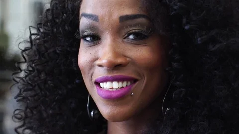 Beautiful Sexy Black Woman Looking at th... | Stock Video | Pond5