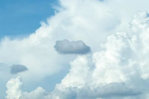 Beautiful shape of cloud and blue sky Stock Photos