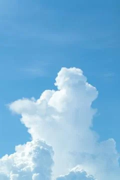 Beautiful shape of cloud and blue sky Stock Photos