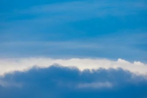 Beautiful shape of cloud and blue sky for background Stock Photos