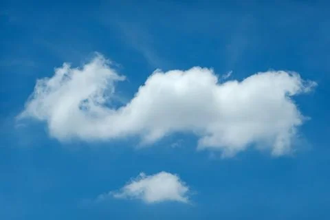 Beautiful shape of cloud and blue sky for background Photos
