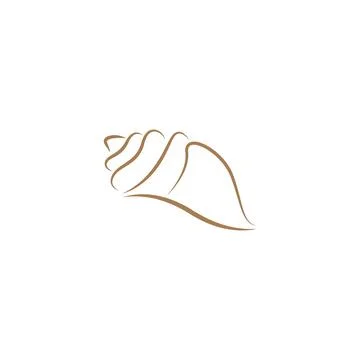 Beautiful shell icon logo design Stock Illustration