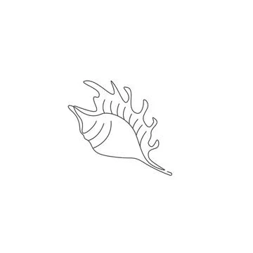 Beautiful shell icon logo design 스톡 일러스트