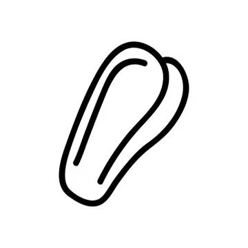 Beautiful shell icon vector. Isolated contour symbol illustration Stock Illustration