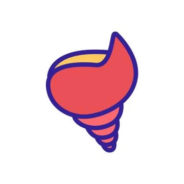 Beautiful shell icon vector. Isolated contour symbol illustration Illustrazione stock