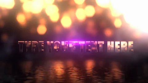 Beautiful Shinning Title After Effects stock
