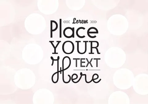 Beautiful shiny vector light with text Stock Illustration