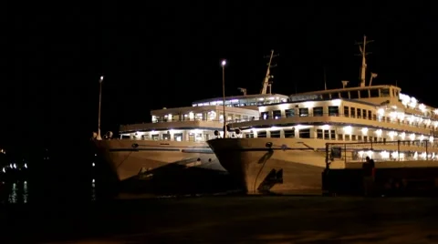 Beautiful ships Stock Footage 7503722