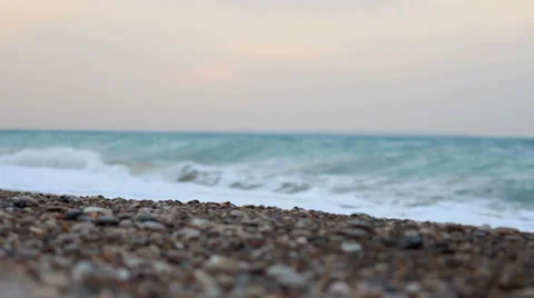 Beautiful shore scene with changing focus Stock Footage 42185416