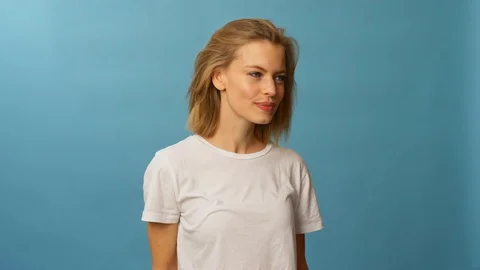 Beautiful short haired model wearing white eye glasses Stock Footage 103626822
