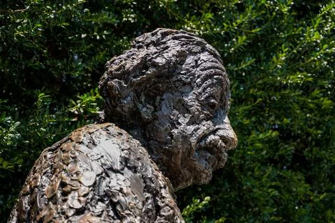 Beautiful shot of the Albert Einstein Memorial in Washington DC Stock Photos
