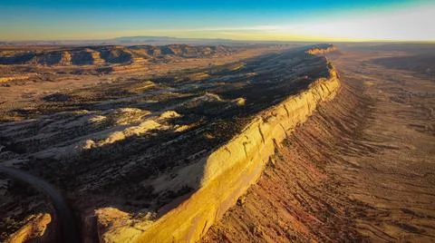 Beautiful Shot Of Comb Ridge Near Moab, Ut Stock Photos