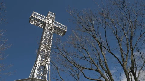A beautiful shot of the cross Stock Footage 105380763