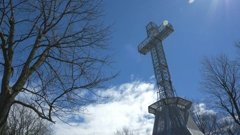 A beautiful shot of the cross Stock Footage 105381035