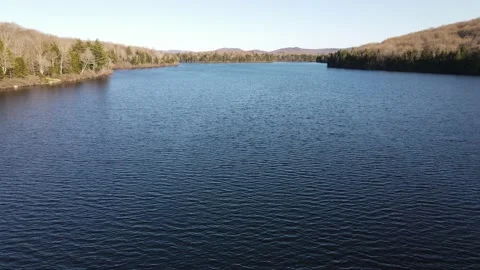 Beautiful shot going fast over the water Stock Footage 130823963