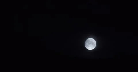 Beautiful Shot of the Moon Stock Footage 133204463