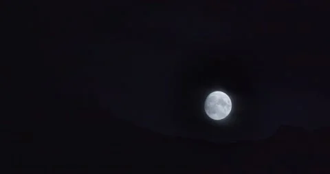 Beautiful Shot of the Moon Stock Footage 133204572