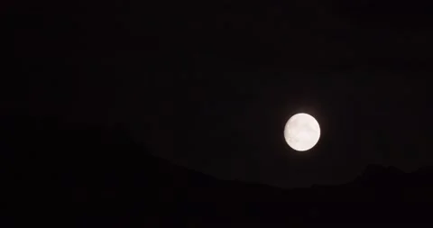 Beautiful Shot of the Moonv Stock Footage 133204665