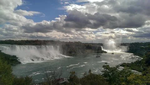 Beautiful shot of Niagara Falls Canadian side Stock Photos