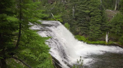 Beautiful shot of a waterfall Stock Footage 59130546