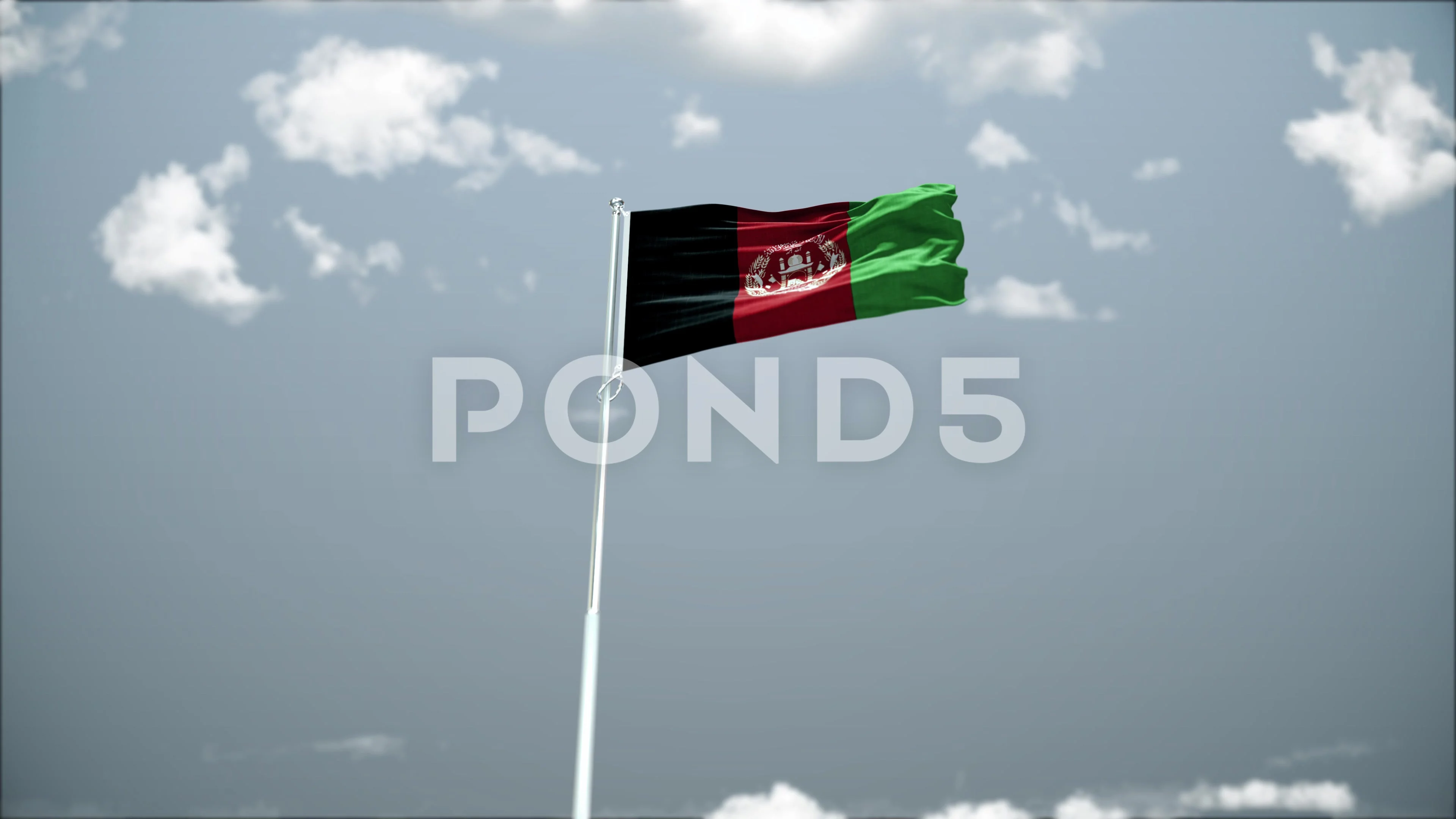 Beautiful shot of a waving Afghanistan N... | Stock Video | Pond5