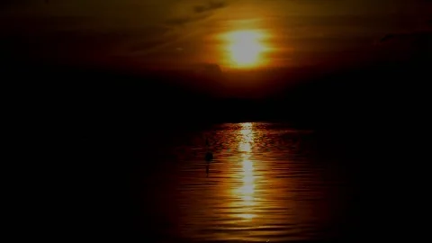 The beautiful sight of the darkness begins Video stock 236813724