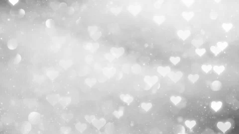 Beautiful silver shining background with hearts 動画素材 141001976
