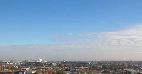 Beautiful sky and cloud timelapse in Footscray, Melbourne, Australia. Stock Footage 136166604