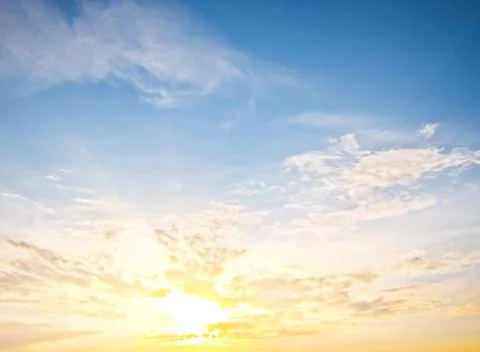 Beautiful sky and clouds Stock Photos