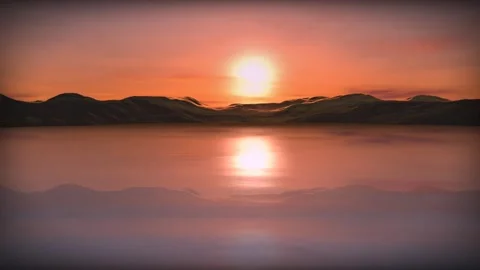Beautiful Sky and River Background | Peaceful Nature View Vídeos de archivo 337786077