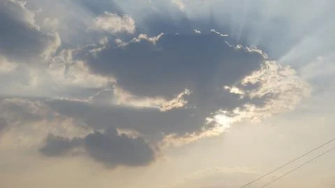 Beautiful sky background with cloud formation Stock Photos