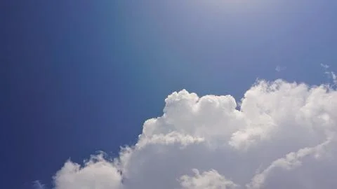 Beautiful sky background with cloud formation Stock Photos