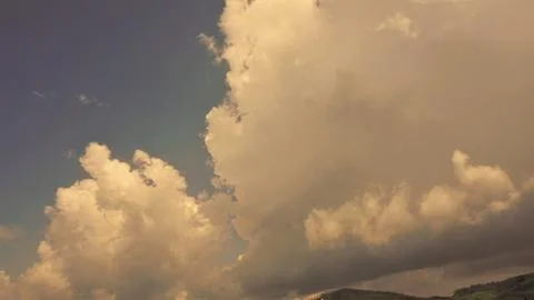 Beautiful sky background with cloud formation Stock Photos