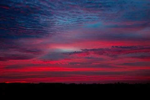 Beautiful sky background with clouds after sunset Foto stock