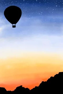 Beautiful Sky Background Vector Stock Illustration