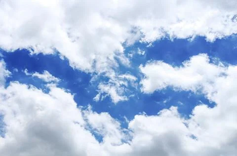 Beautiful sky with cloud in summer. Stock Photos