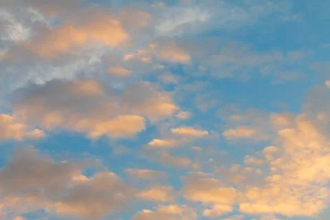 Beautiful sky with cloud before sunset 写真素材