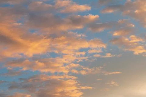 Beautiful sky with cloud before sunset 写真素材