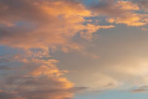 Beautiful sky with cloud before sunset 写真素材