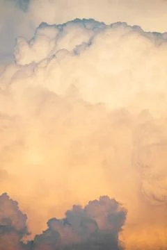 Beautiful sky with cloud before sunset. Stock Photos