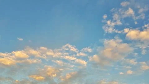 Beautiful sky with cloud before sunset Stock Photos