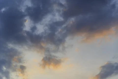 Beautiful sky with cloud before sunset Stock Photos