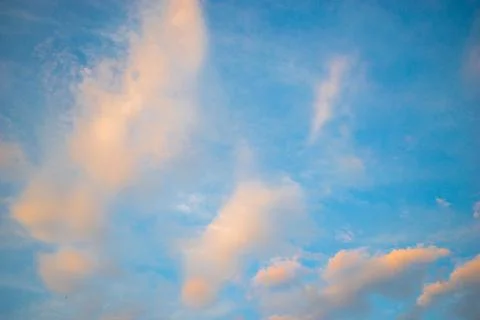 Beautiful sky with cloud before sunset Stock Photos