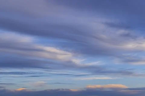Beautiful sky with cloud before sunset Stock Photos