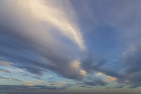 Beautiful sky with cloud before sunset Stock Photos