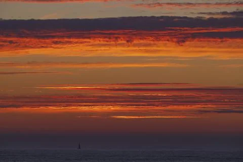 Beautiful sky with cloud before sunset Foto stock